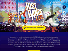 Tablet Screenshot of justdancelive.com